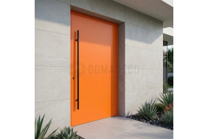 Puerta de seguridad naranja