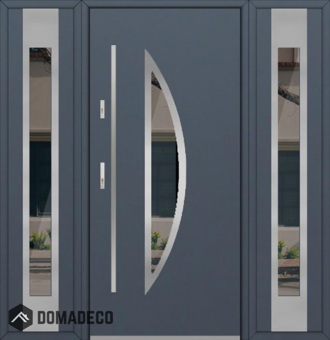 Fargo 22 T - puerta entrada exterior con dos sidelites