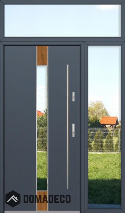 configuración personalizada - Puerta Fargo con luz lateral derecha y superior (vista desde el exterior)