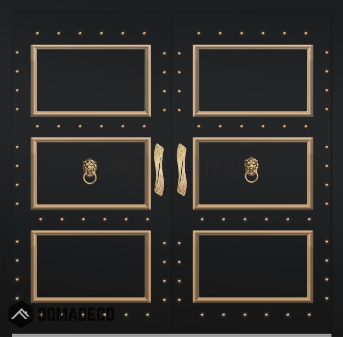 LIM CL05 doble - puerta batiente de aluminio tradicional de estilo clásico