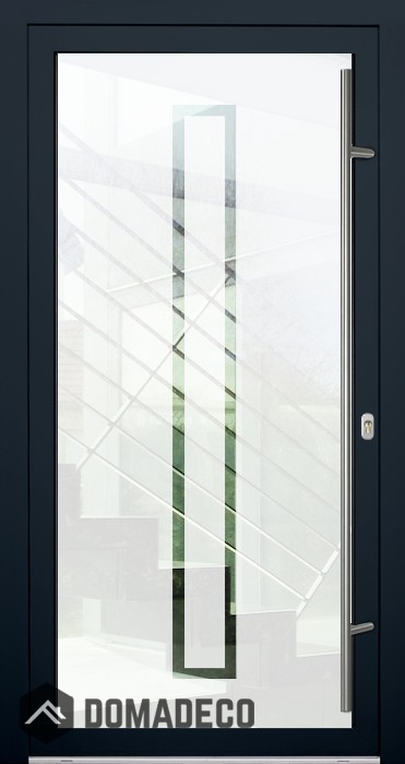 LIM Glass S9 - puerta delantera esmerilada de origen con decoración transparente