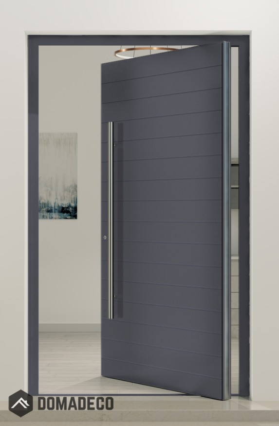 PIVOT V58 - puerta pivotante de entrada de aluminio