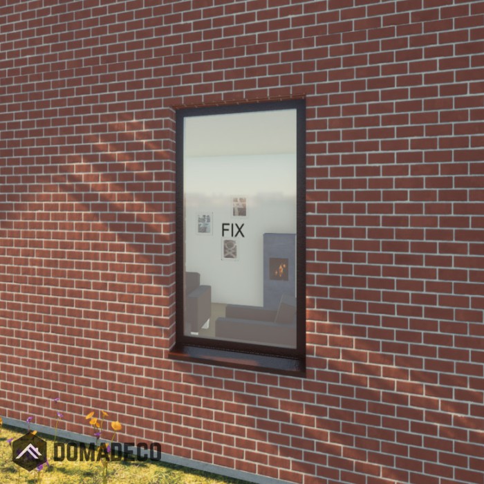 AL86-S1 - ventana de aluminio fija