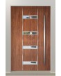 LIM 09E - puerta de entrada moderna simple de aluminio
