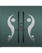 LIM 11E doble - puerta batiente de aluminio de doble hoja con cristal