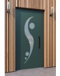 LIM 11E - puerta de aluminio para entrada