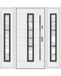 Fargo 12C T - puerta entrada moderna con dos sidelites