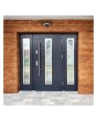 Fargo 12C T - puerta entrada moderna con dos sidelites
