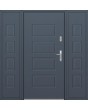 Fargo 13 T - puerta entrada metalica con dos sidelites