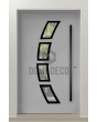 LIM 21A - puerta principal de aluminio con cristal