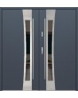 Fargo 37a double - puerta de entrada double de acero inoxidable
