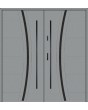 Fargo 40 double - puerta delantera grande de acero inoxidable