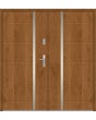 Fargo 41 double - puerta double principal de acero inoxidable