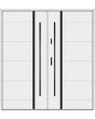 Fargo 41 double - puerta double principal de acero inoxidable