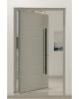 PIVOT AP05 - puerta de entrada moderna de aluminio con nervaduras
