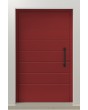 PIVOT AP05 - puerta de entrada moderna de aluminio con nervaduras