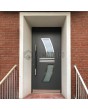 Puerta de entrada de aluminio antracita de alta seguridad