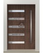 PIVOT AP18 - Puerta de entrada contemporánea con bisagra de aluminio