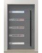 PIVOT AP18 - Puerta de entrada contemporánea con bisagra de aluminio
