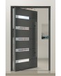 PIVOT AP18 - Puerta de entrada contemporánea con bisagra de aluminio