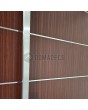 LIM AP04 doble - puerta batiente doble de aluminio con franjas