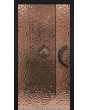 LIM B1 - puerta batiente de aluminio revestida de chapa de acero inoxidable cobreada