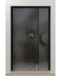 PIVOT B4 - puerta pivotante de aluminio recubierta con chapa de acero inoxidable gris