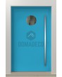 PIVOT Bila - puerta pivotante exterior de aluminio con cristal circular