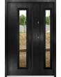 Sta Hevelius Duo Noir - puerta entrada metalica con sidelite