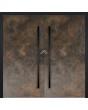 LIM Bruno doble - doble puerta delantera de aluminio revestida de cuarzo sinterizado de óxido