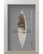 PIVOT C11 - puerta pivotante exclusiva de aluminio con cristal ovalado