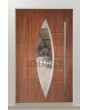 PIVOT C11 - puerta pivotante exclusiva de aluminio con cristal ovalado