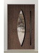 PIVOT C11 - puerta pivotante exclusiva de aluminio con cristal ovalado