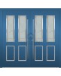 LIM C12 doble: puerta doble contemporánea de aluminio con cristal para viviendas.