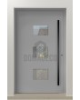 PIVOT C19: puerta de entrada pivotante moderna y lujosa de aluminio.