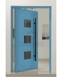 PIVOT C19: puerta de entrada pivotante moderna y lujosa de aluminio.