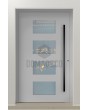 LIM C2 - puerta de entrada de aluminio de vidrio