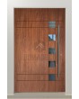 LIM C23 - custom modern aluminum entry door with glass