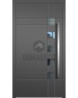 LIM C23 - custom modern aluminum entry door with glass