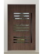 PIVOT C24 - puerta delantera pivotante de aluminio con ventanas verticales