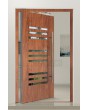 PIVOT C24 - puerta delantera pivotante de aluminio con ventanas verticales