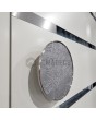 LIM c7 doble - puerta doble batiente de aluminio con franjas horizontales y cristal