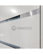 LIM c7 doble - puerta doble batiente de aluminio con franjas horizontales y cristal