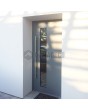 Puerta de entrada de aluminio personalizable con cristal