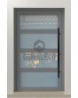 PIVOT  C9 - puerta pivotante de aluminio acristalada