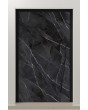 LIM Calacatta - puerta batiente de aluminio revestida de cuarzo sinterizado negro Calacatta