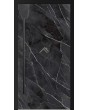 LIM Calacatta - puerta batiente de aluminio revestida de cuarzo sinterizado negro Calacatta