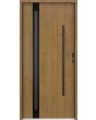 Sta Cartier trois noir - Puerta de acero preinstalada con cristal