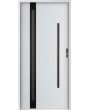 Sta Cartier trois noir - Puerta de acero preinstalada con cristal
