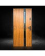 Sta Cartier trois noir - Puerta de acero preinstalada con cristal